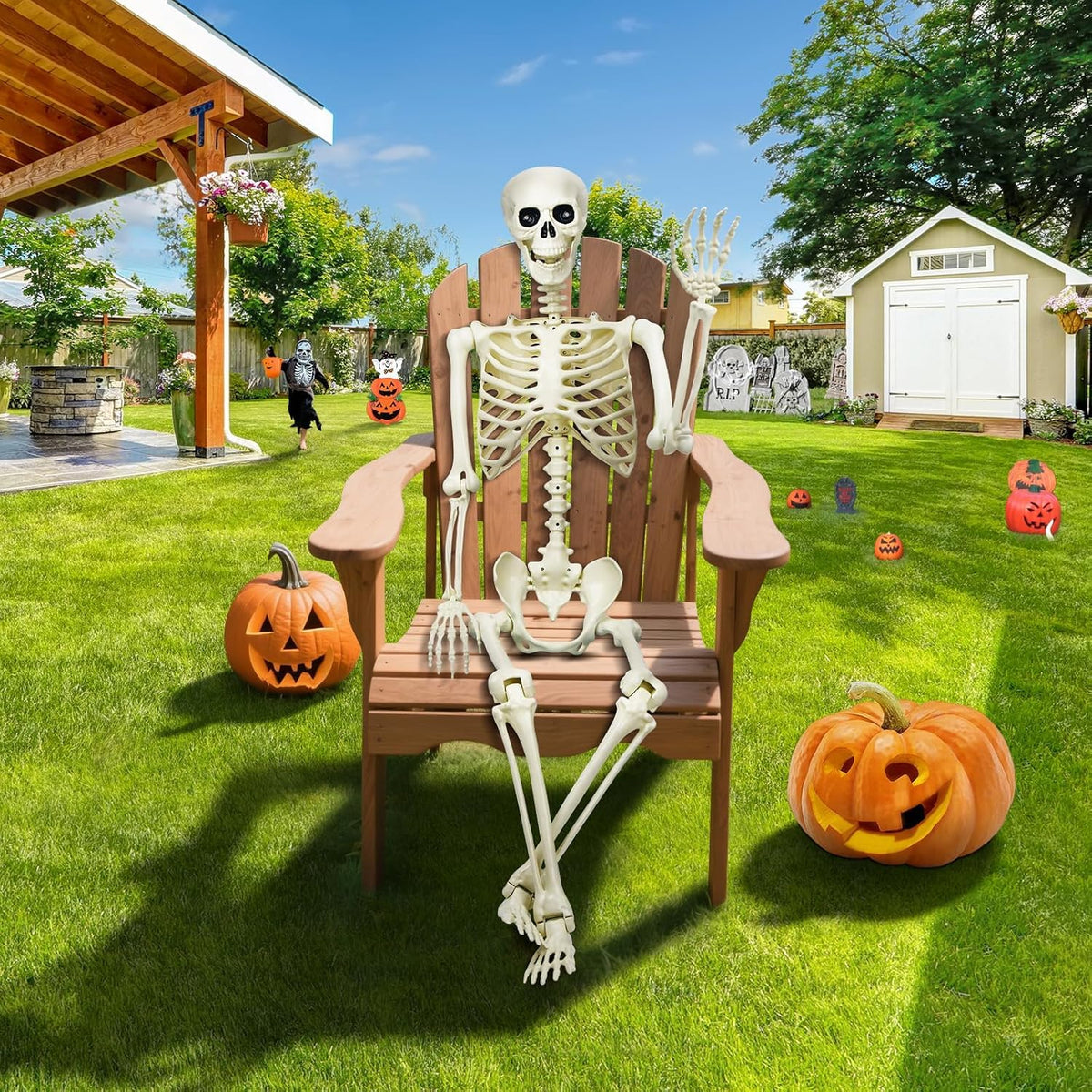 5.4Ft Posable Skeleton K10343