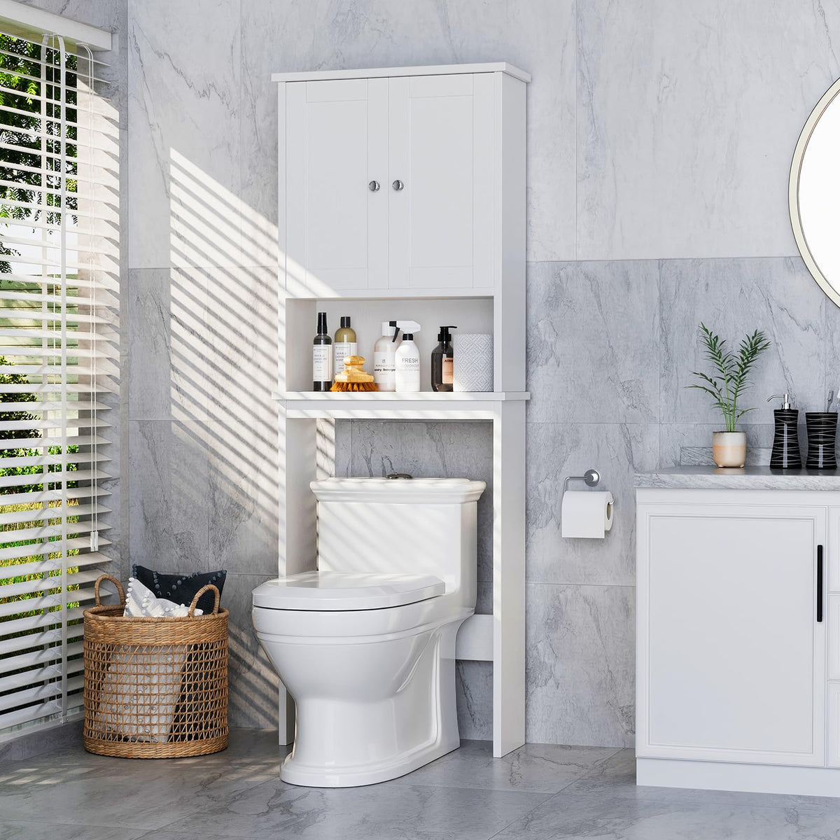 Over the Toilet Storage Cabinet, White G984