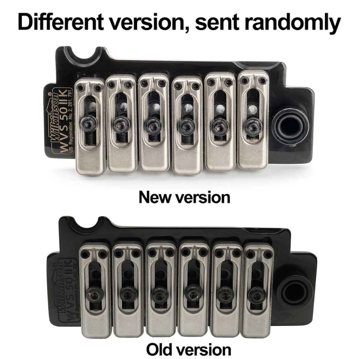 Black 2-Point Electric Guitar Tremolo Bridge D940830