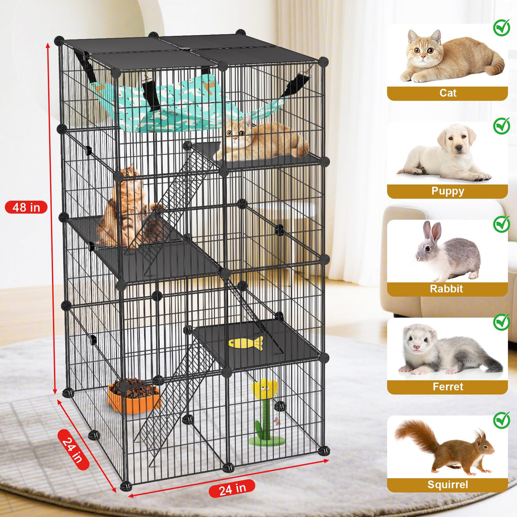 4-Tier Cat Cage Y255