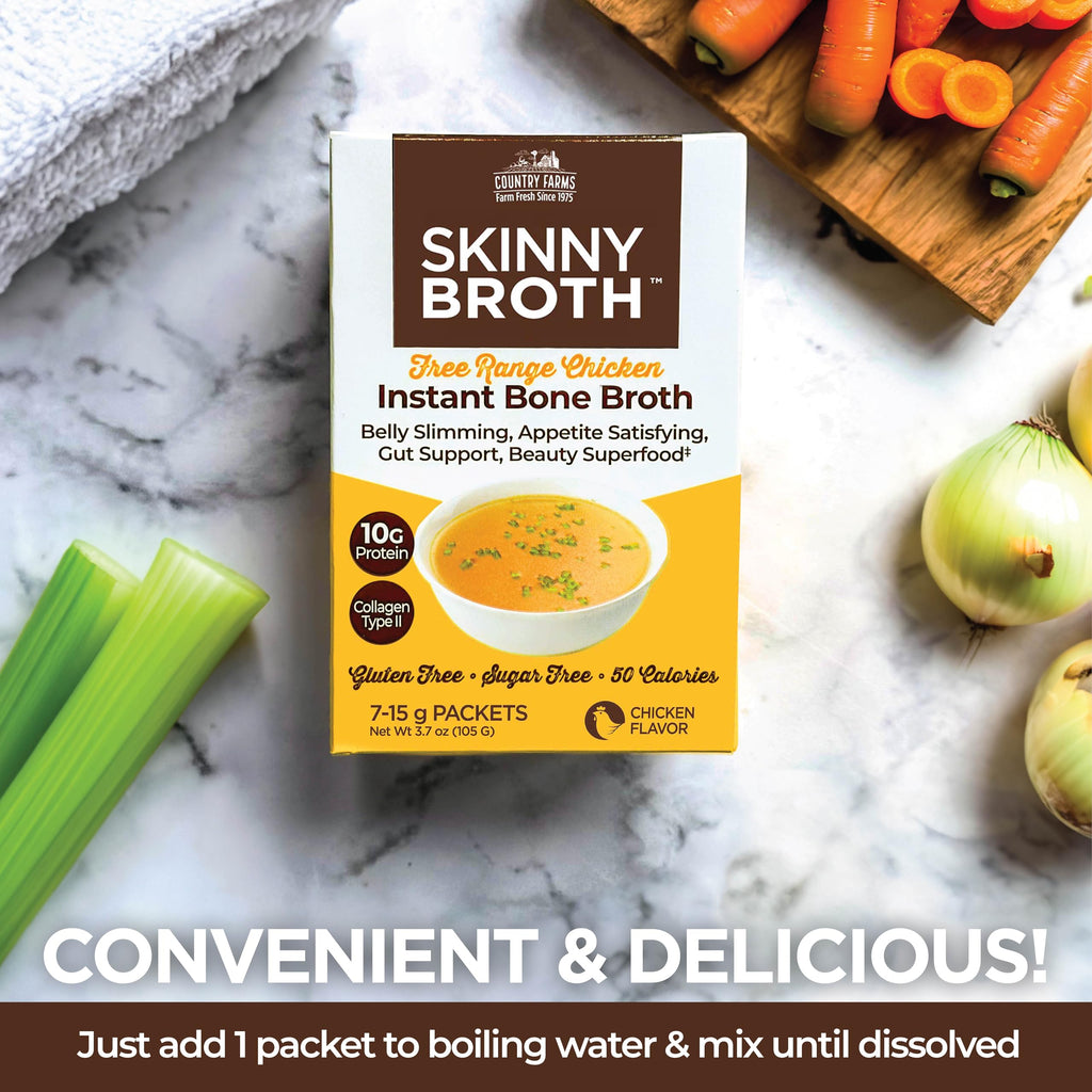 Instant Chicken Bone Broth 10G Protein Collagen Type II 4 Pack Q28466