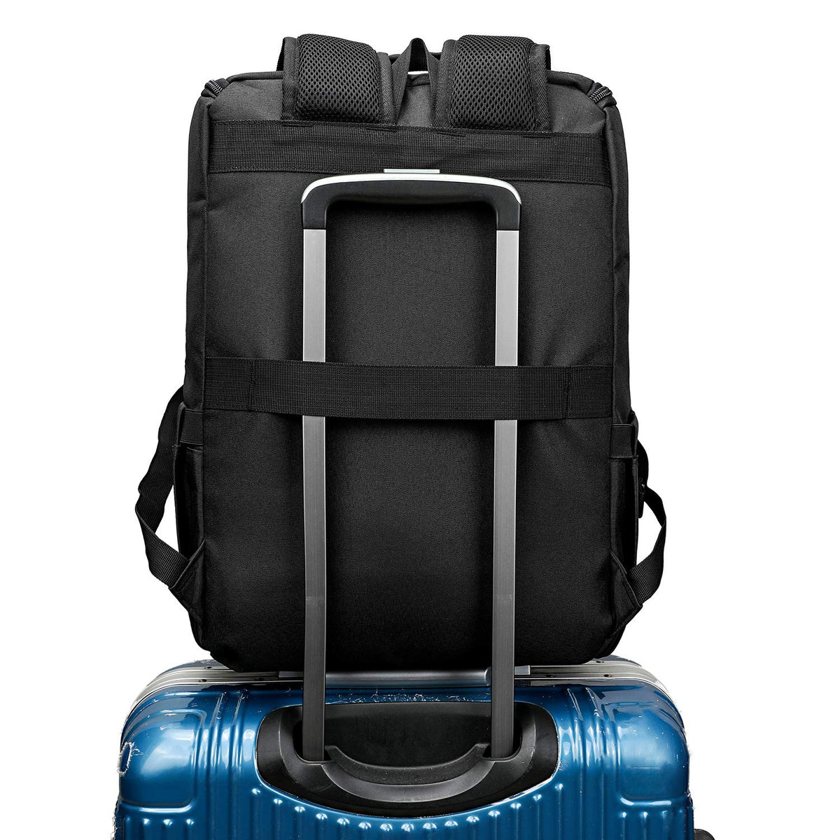 Vintage Laptop Backpack with USB Charging Port Fits 15.6 Inch Black D897