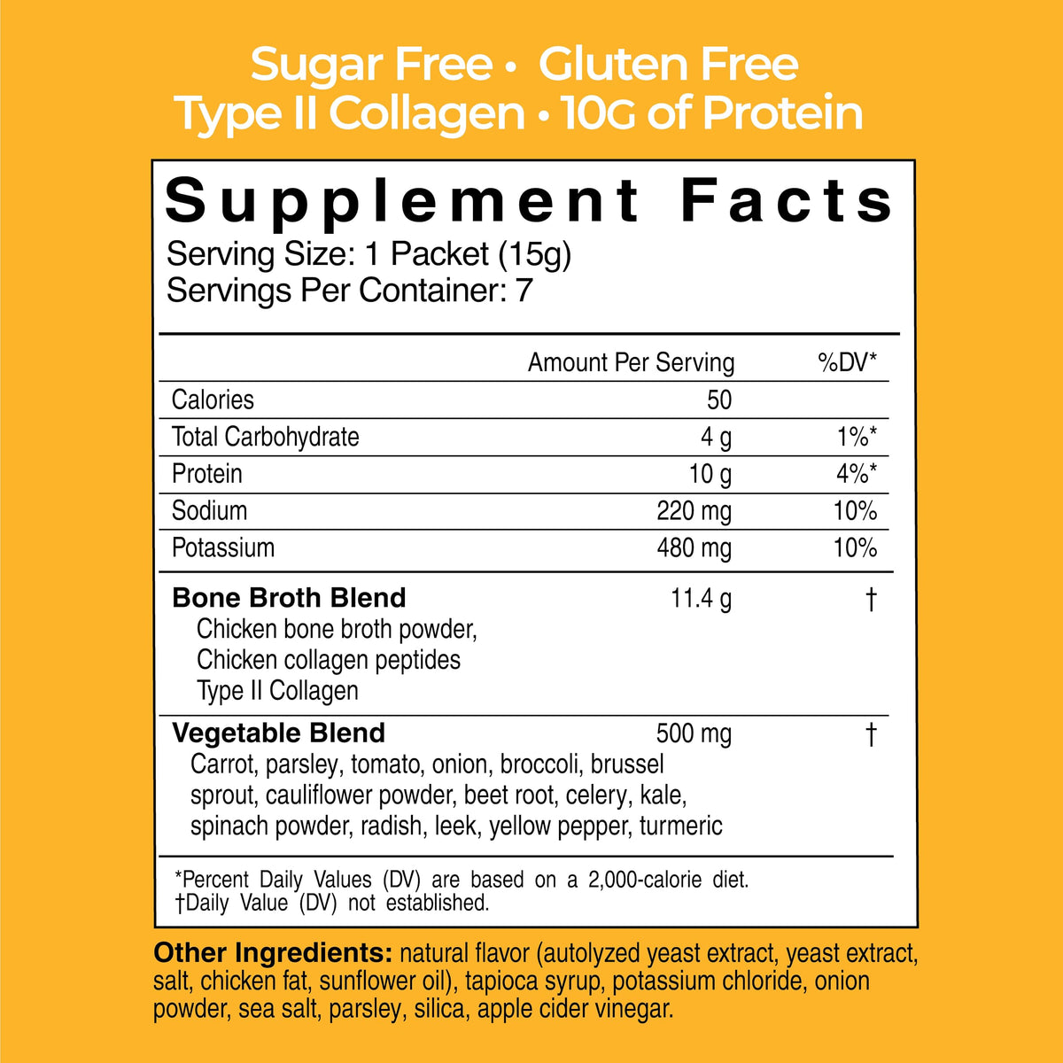 Instant Chicken Bone Broth 10G Protein Collagen Type II 4 Pack Q28466
