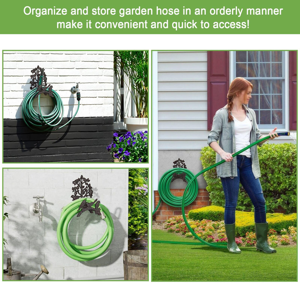 Cast Iron Wall Mount Garden Hose Holder V96911