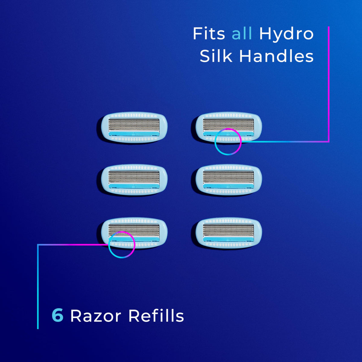 5-Blade Moisturizing Razor Refills, 6 Count S36682