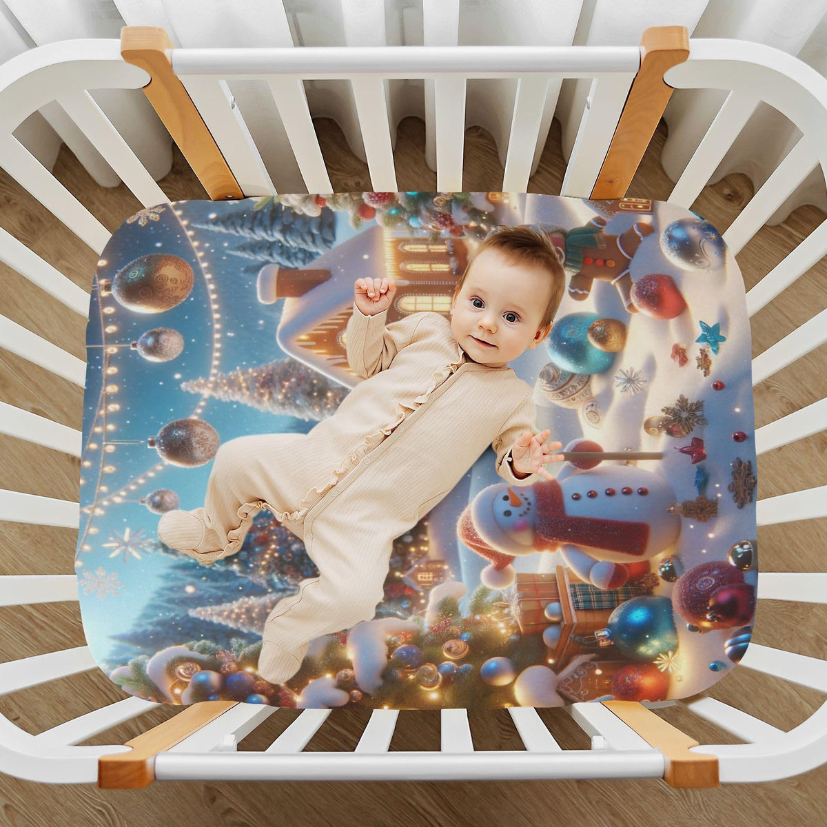 Soft Breathable Stretchy Microfiber Fitted Crib Sheets Z5851