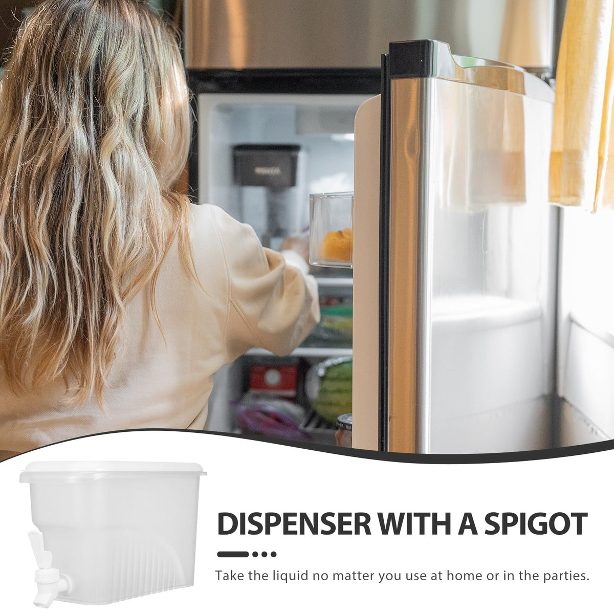 3.5L Plastic Beverage Dispenser with Faucet M452