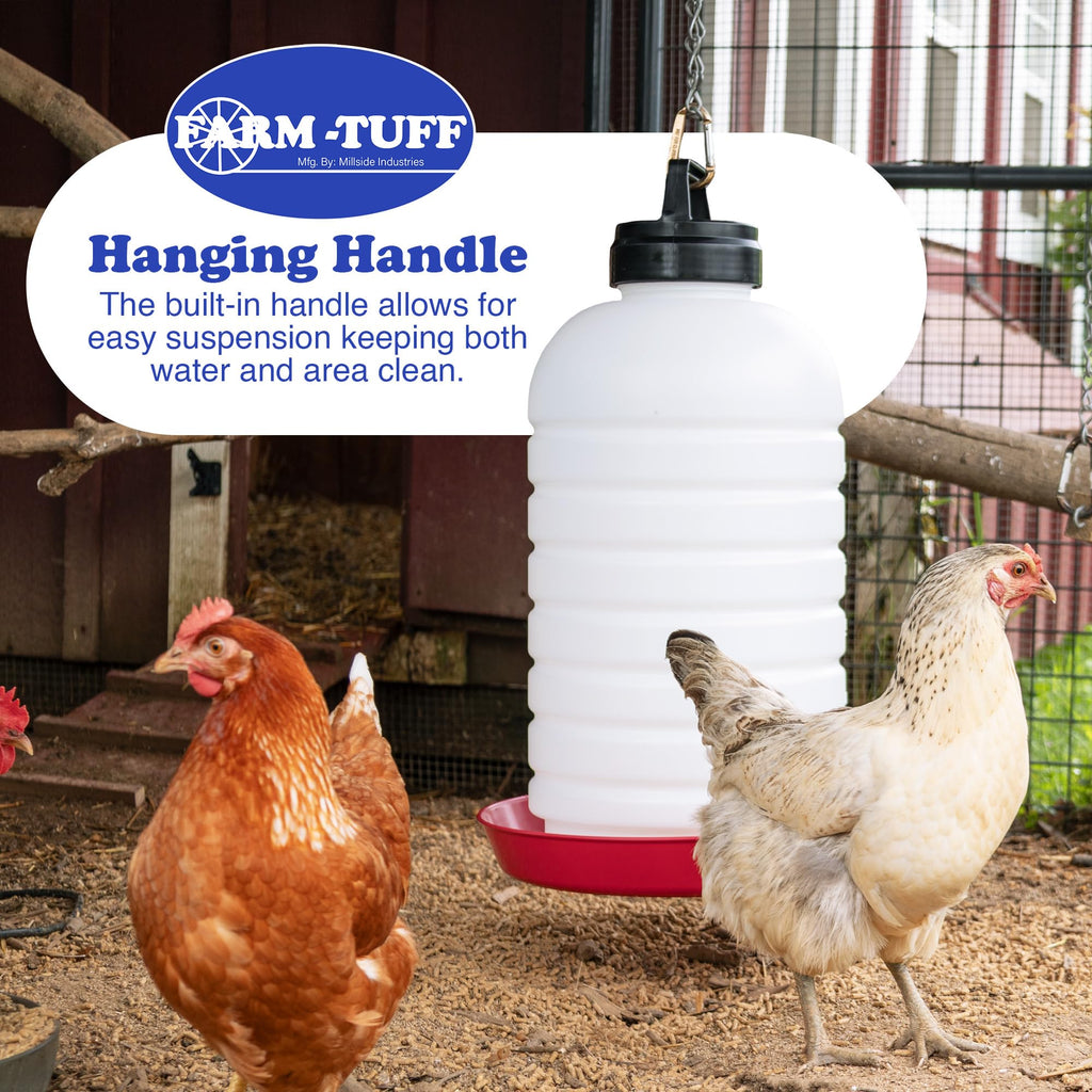 7 Gallon BPA-Free Plastic Hanging Chicken Waterer B163