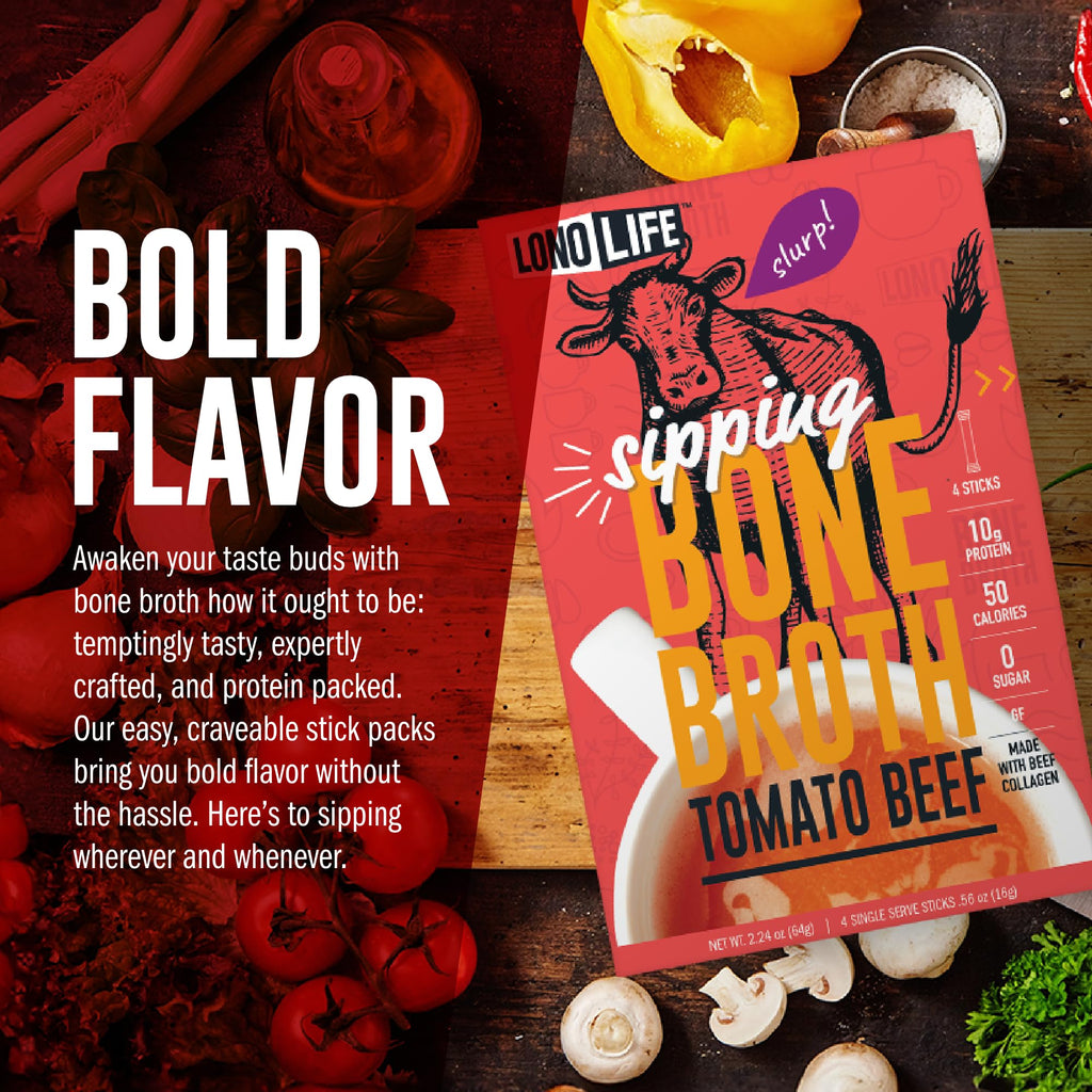 Tomato Beef Bone Broth Packets 10 Pack W4772