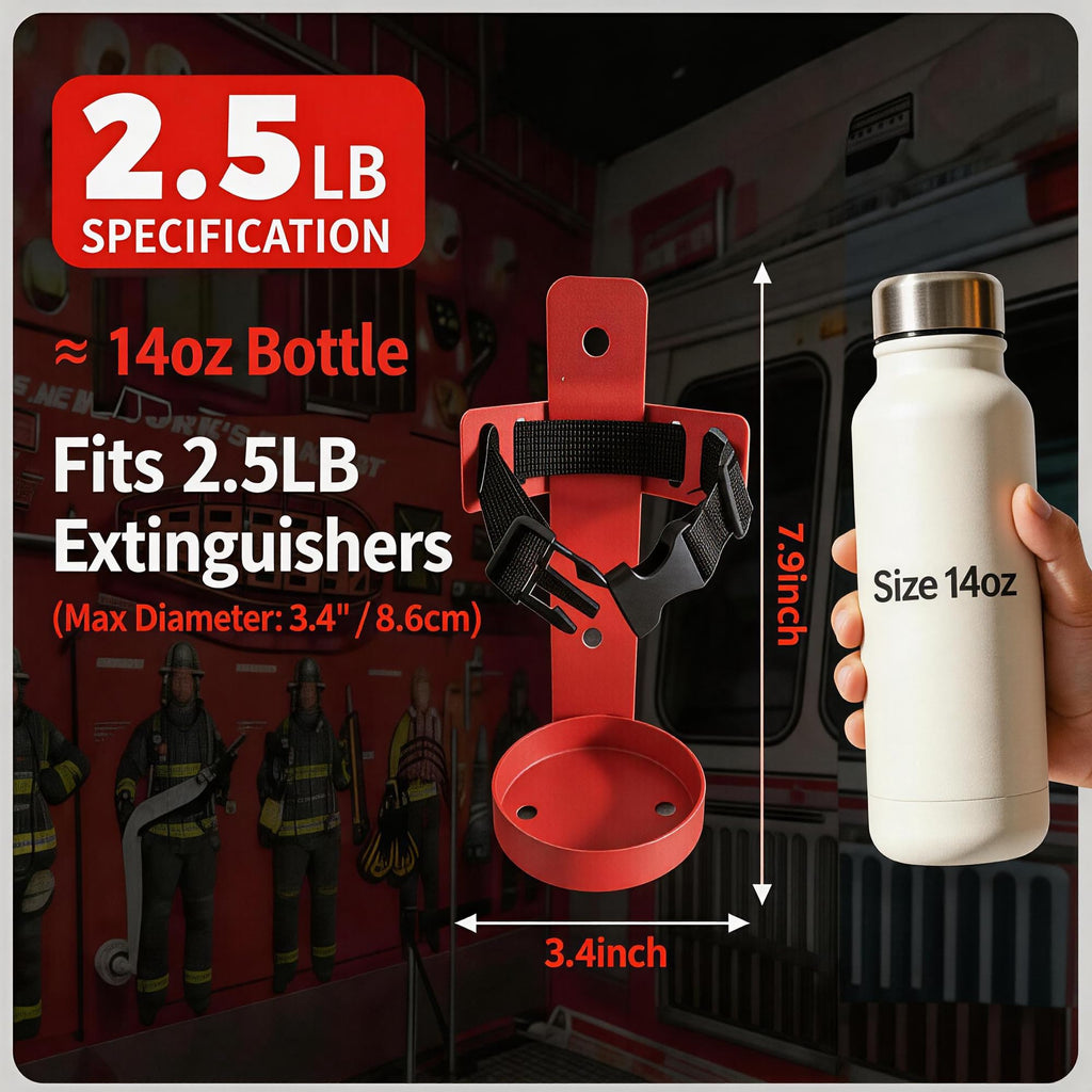 2.5LB Fire Extinguisher Wall Mount Bracket Q9909