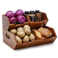 Wood 2-tier Stackable Pantry Organizer H962755