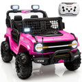 24V 2 Seater Ride On Car with Remote Control, 3 Speed Settings, All-Terrain Tires, LED Lights & Bluetooth Music, Up to 132 lbs, Pink K947