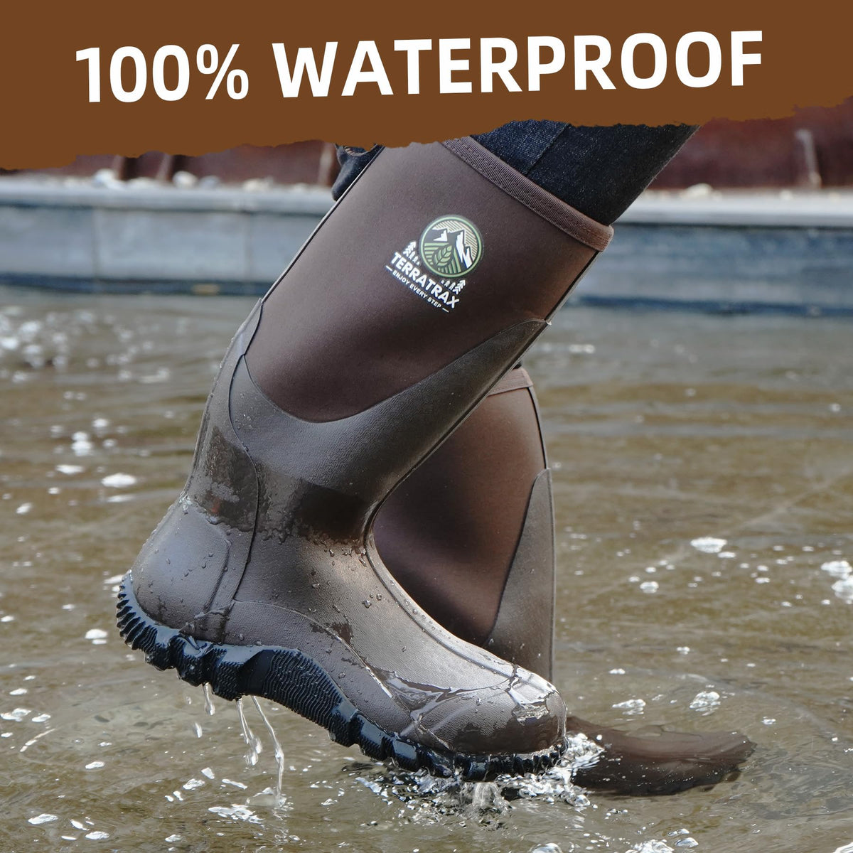 Men's Waterproof 6mm Neoprene Rubber Boots G67227