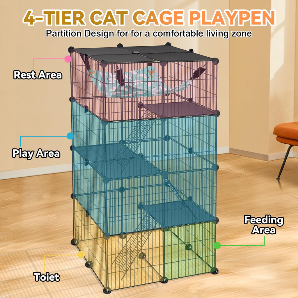 4-Tier Cat Cage Y255