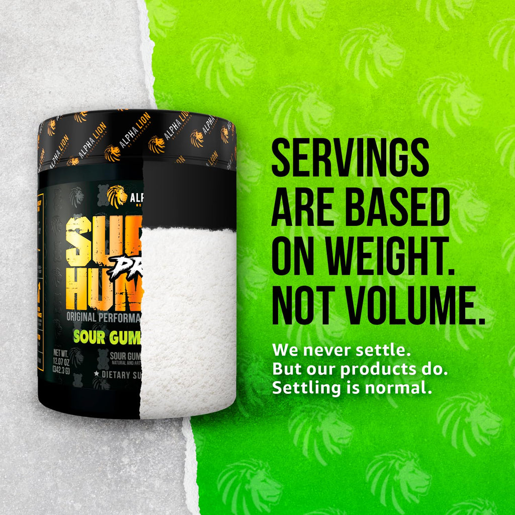 Pre Workout Powder with Beta Alanine, L-Taurine & Caffeine, 21 Servings Sour Gummy Bear D24934