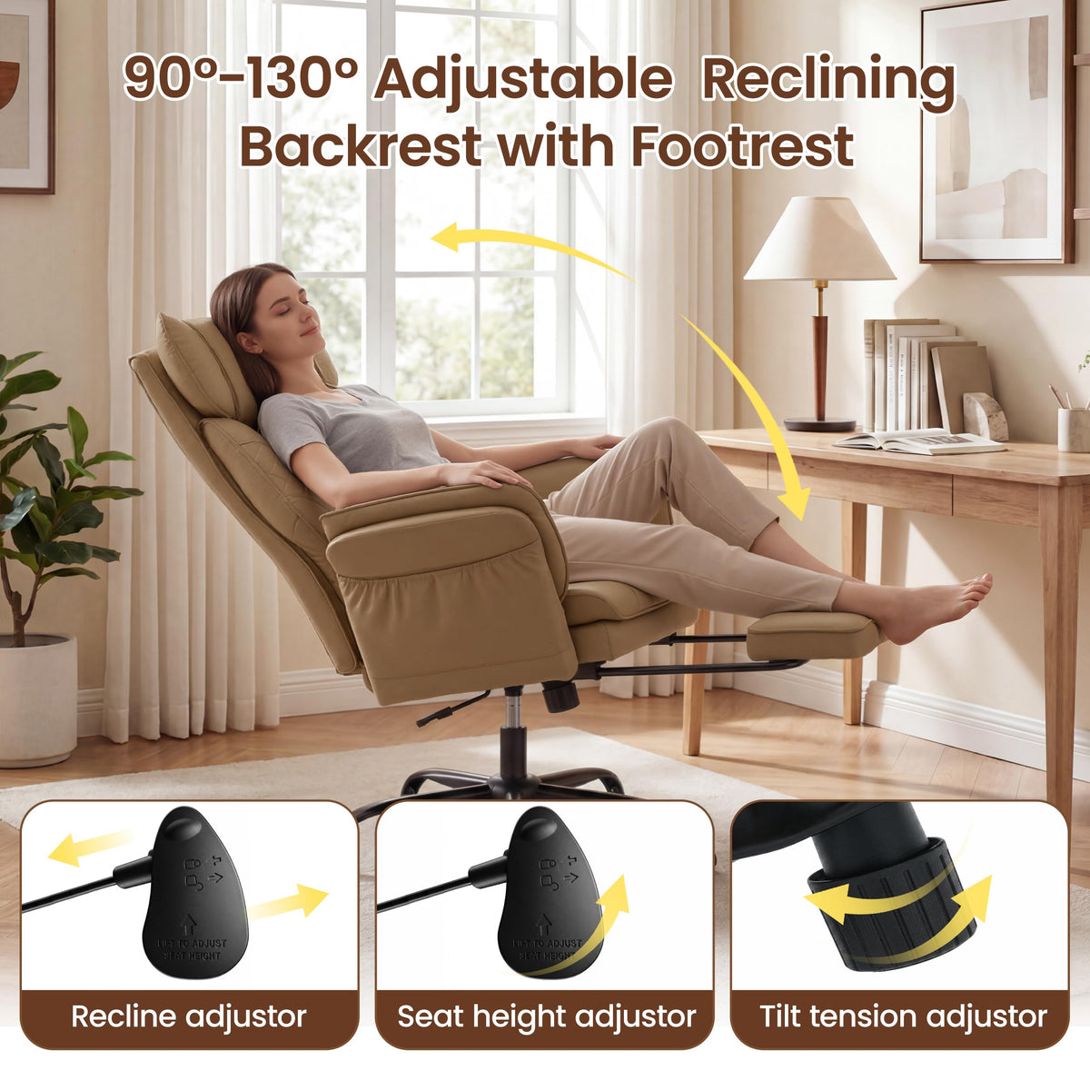 Criss Cross Chair with Flip Armrests M935