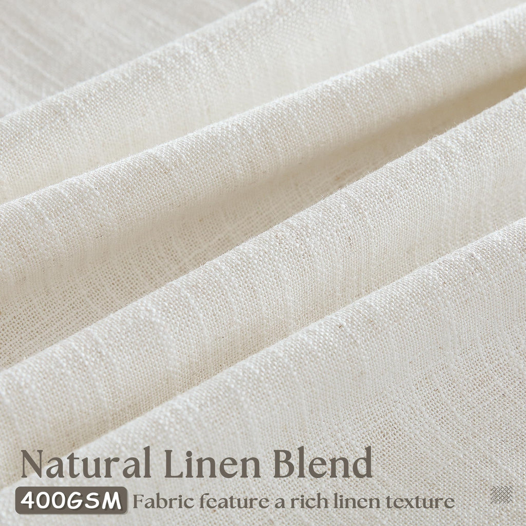 Natural Extra Wide Pinch Pleat 102 Inch Curtains I3678