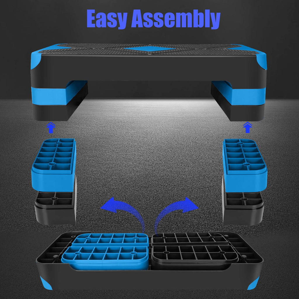 Adjustable Aerobic Stepper Fitness Step Platform L7707