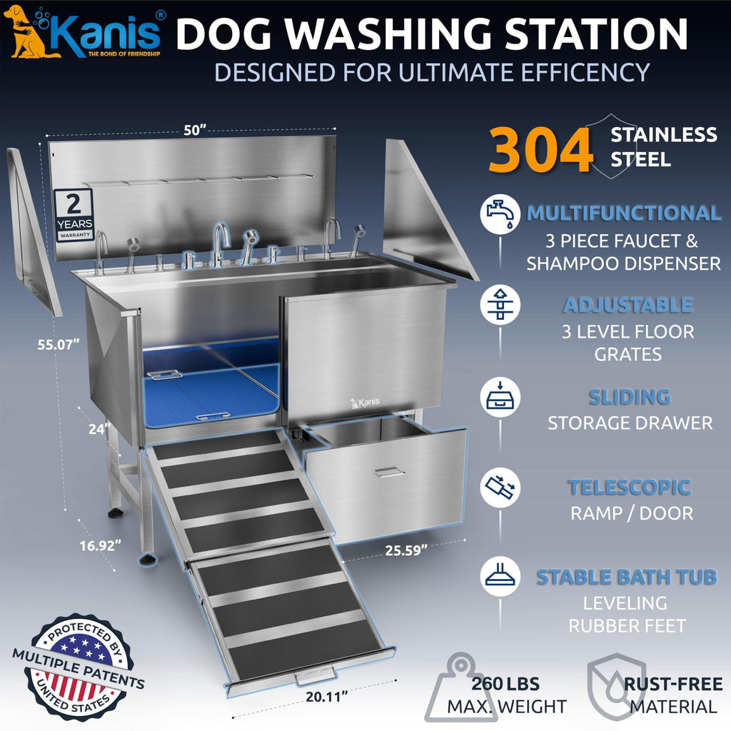 304 Stainless Steel Pet Wash Sink G12691