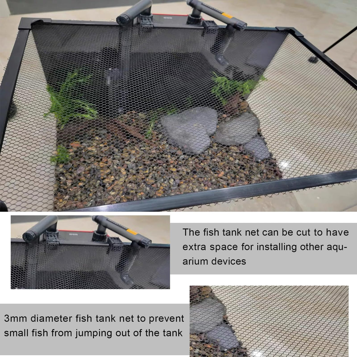 Magnetic Aquarium Anti-Jumping Net Cover I705399