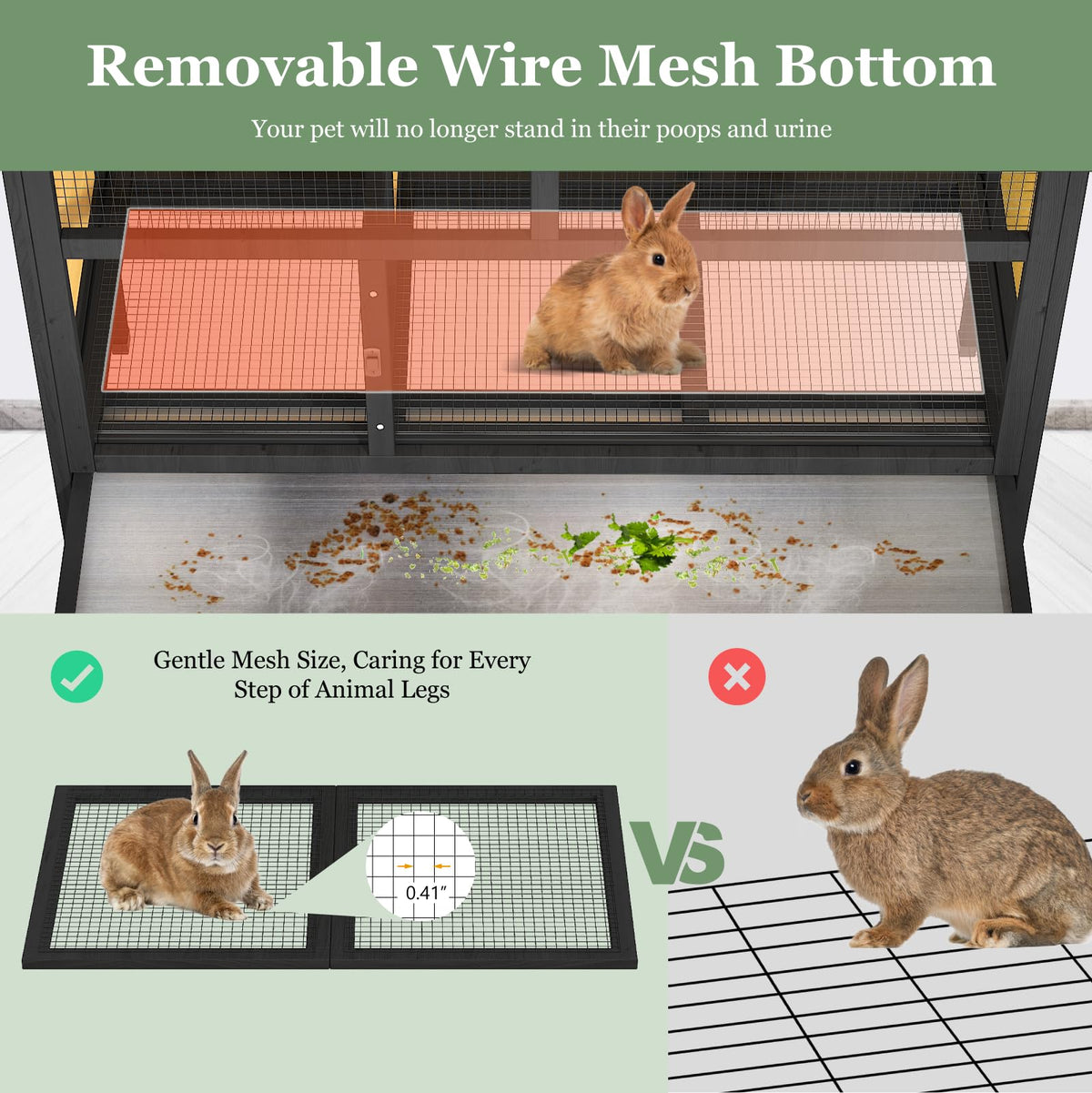 46.7" Rabbit Cage K245416