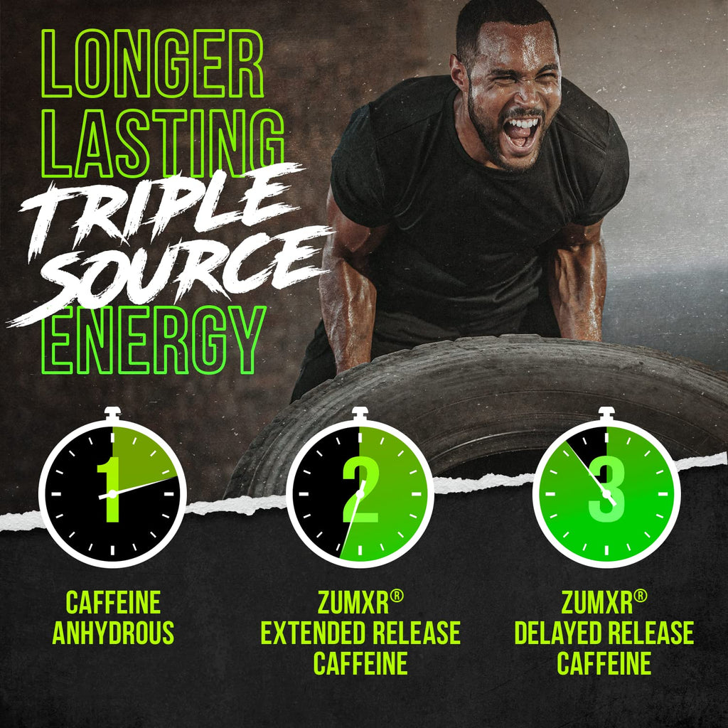 Pre Workout Powder with Beta Alanine, L-Taurine & Caffeine, 21 Servings Sour Gummy Bear D24934