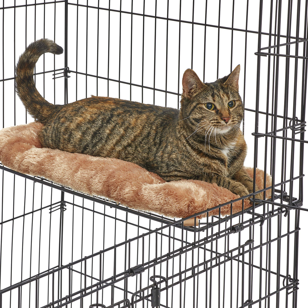 Folding Metal Cat Playpen with 3 Platforms H1199