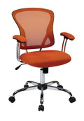 Orange Mesh Back Adjustable Task Chair T3466