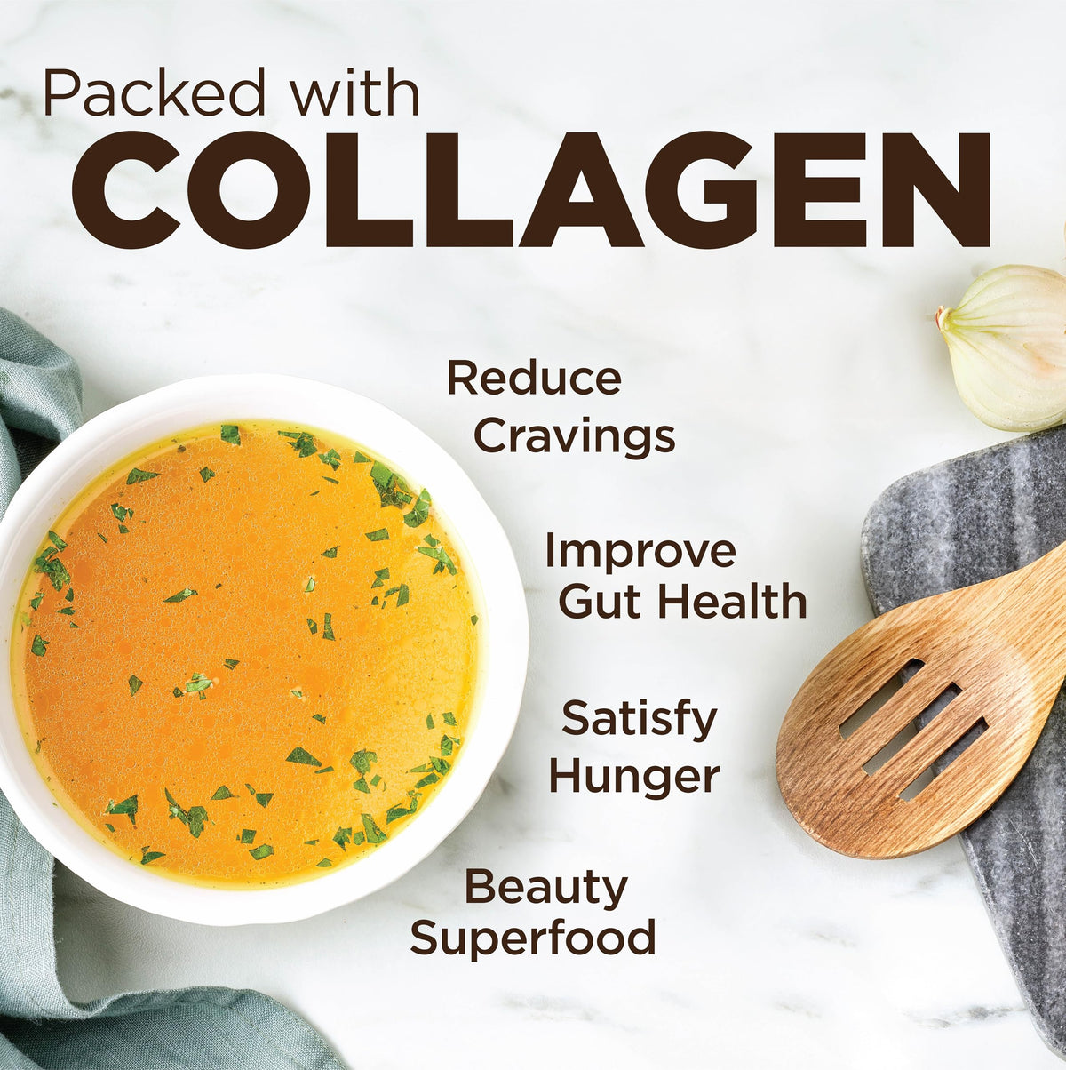 Instant Chicken Bone Broth 10G Protein Collagen Type II 4 Pack Q28466
